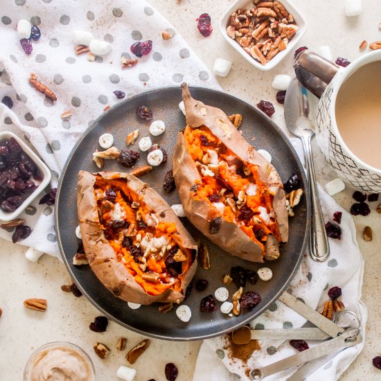 Loaded Baked Sweet Potato