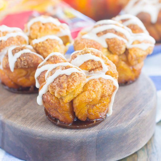 Pumpkin Spice Monkey Bread Muffins