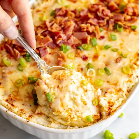 Mashed cauliflower casserole