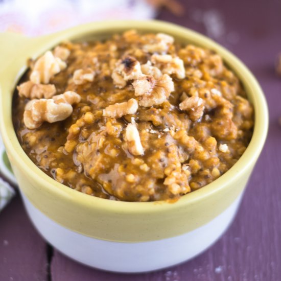 Apple Cider Pumpkin Oatmeal