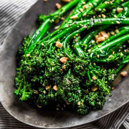 Grilled Broccolini with Vinaigrette