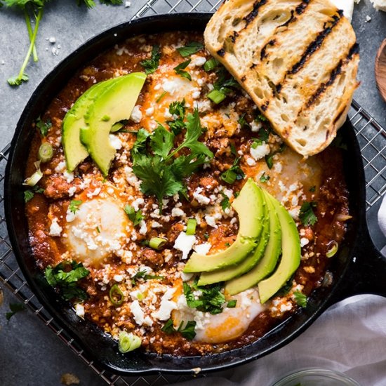 Chorizo Baked Eggs