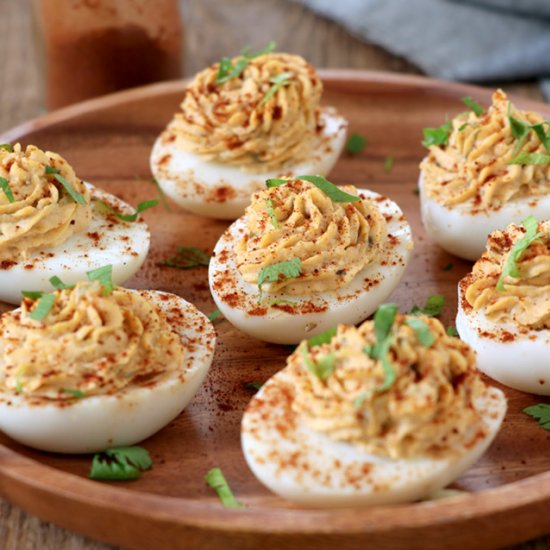 DEVILED EGGS WITH RELISH