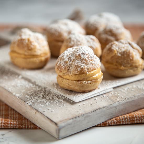 Pumpkin Cream Puffs