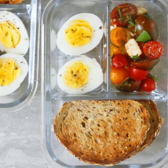 Caprese with Garlic Toast Lunch Box