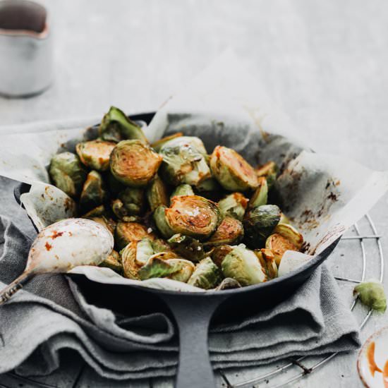 ROASTED BRUSSELS SPROUTS