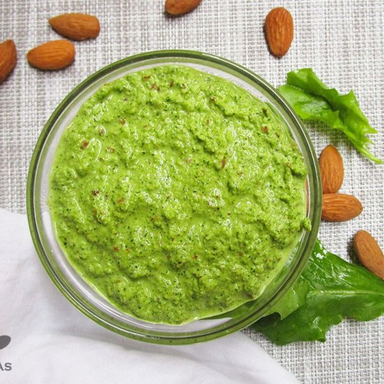 Vegan Almond Spinach Pesto