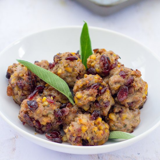 Chestnut & Cranberry Stuffing Balls