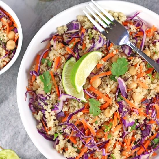 Chickpea Thai Quinoa Salad