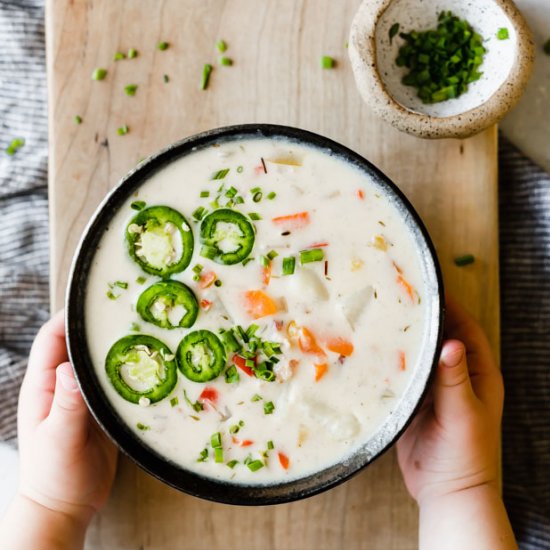 Potato Pepper Jack Soup