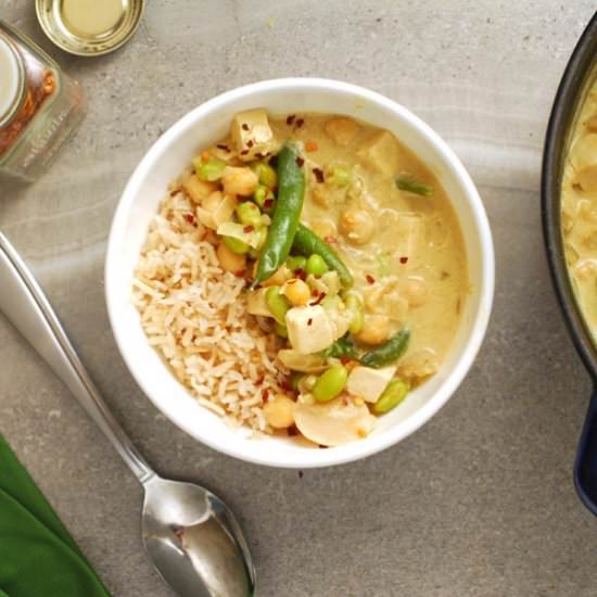 High Protein Vegan Thai Green Curry