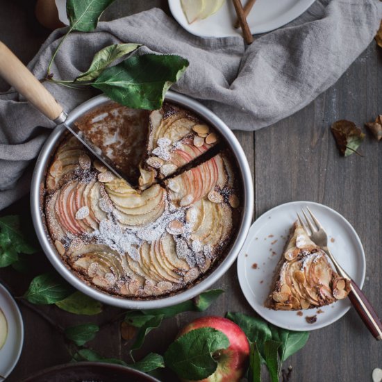 Spiced Apple Almond Cake