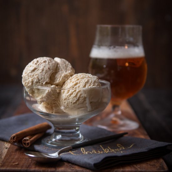 Beer Eggnog Ice Cream