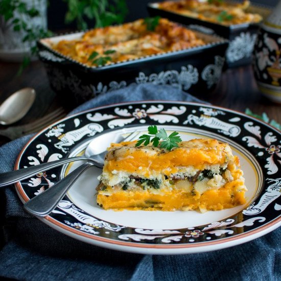 Butternut Squash Vegetarian Lasagna