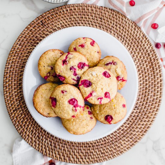 Cranberry Cornbread Muffins