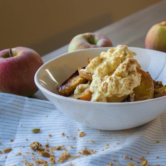 Spiced Apple Granola with ‘Ricotta’