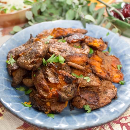 Chili Rubbed Sweet Potatoes