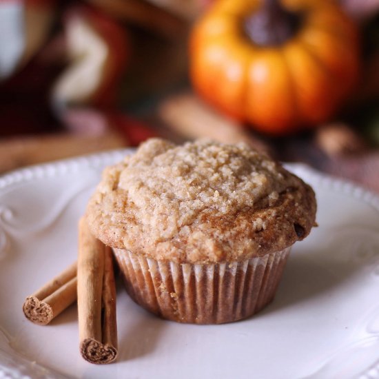 Pumpkin Cinnamon Streusel Muffins