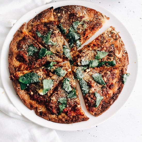 Cauliflower Sundried Tomato Pizza