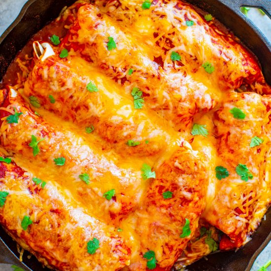 Loaded Smothered Beef Burritos