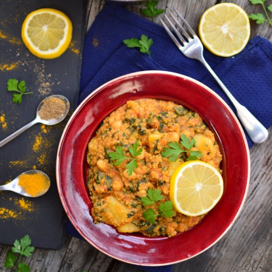 Potato and Turmeric Curry