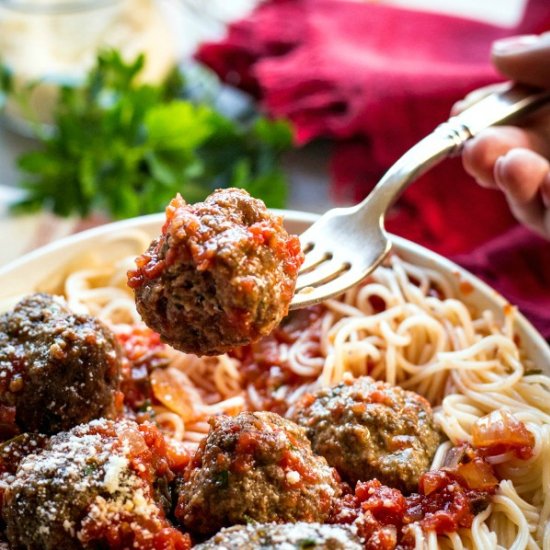 Saucy Spaghetti and Meatballs