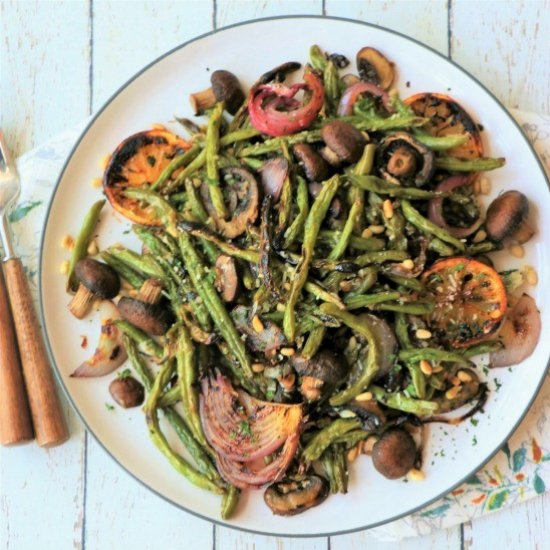 Roasted Green Bean Salad