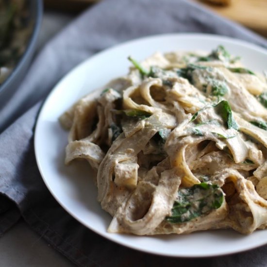 Walnut Ricotta Sauce Fettuccine