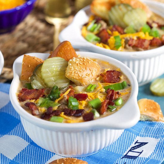 Bacon Cheeseburger Soup