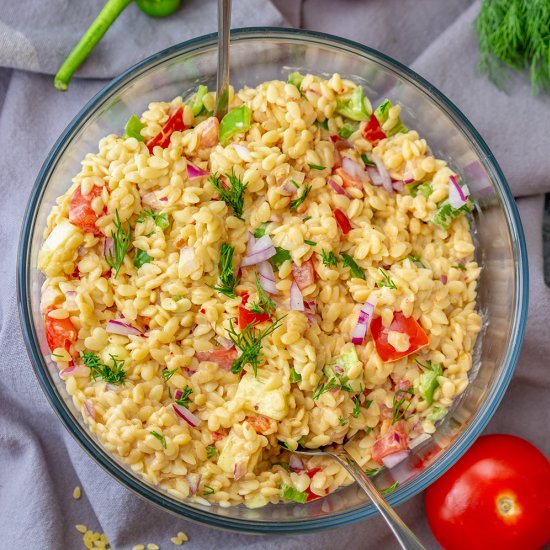 creamy orzo pasta salad