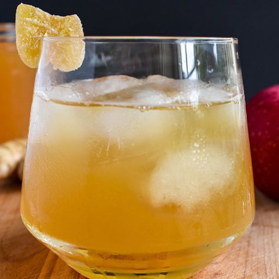 Honey Ginger Cider Bourbon Cocktail