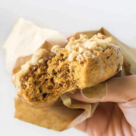 pumpkin streusel donuts