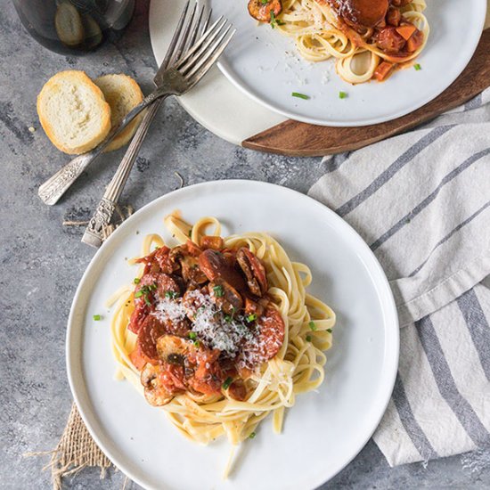 Tomato Chorizo Pasta