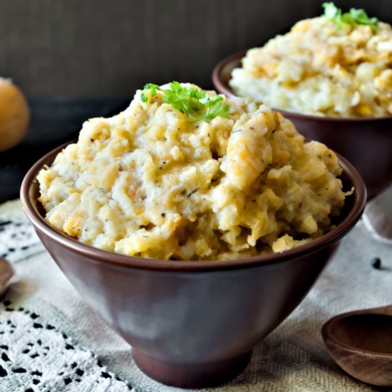 Mashed Turnips and Potatoes