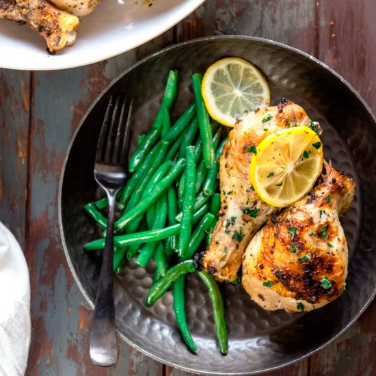 30-Minute Herb Roasted Chicken Drum