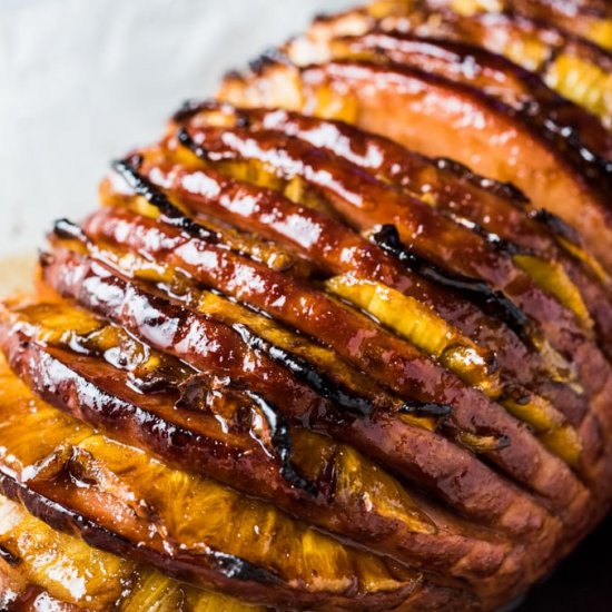 Modern Pineapple Ham w/ Honey Glaze