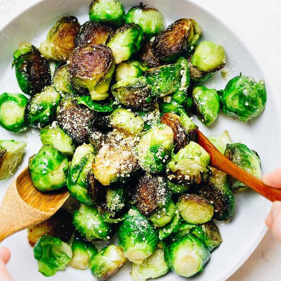 Skillet Roasted Brussels Sprouts