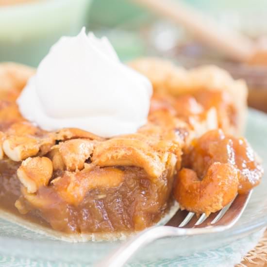 Salted Caramel Cashew Pie