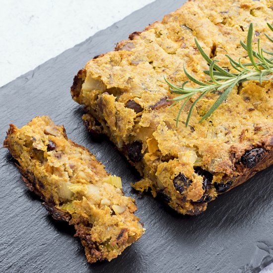 Chestnut cranberry vegan nut roast