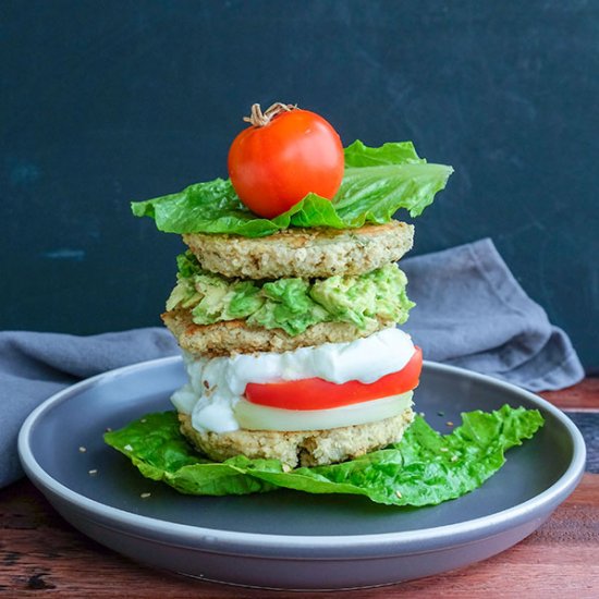 Sweet Potato Chickpea Sesame Pattie