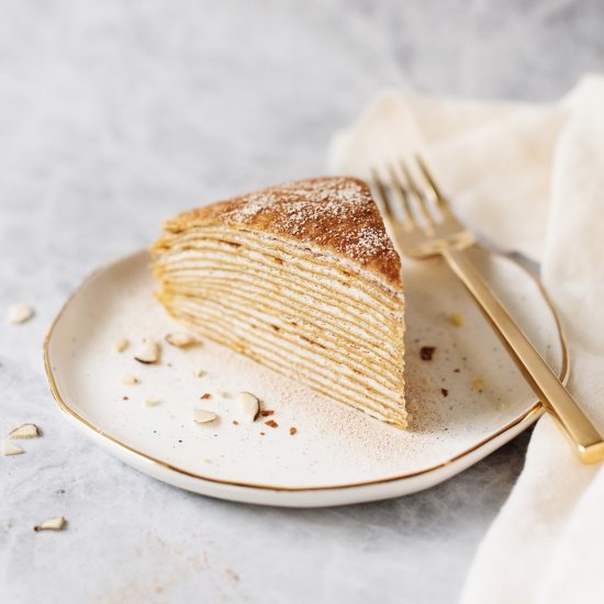 Pumpkin Crepe Cake