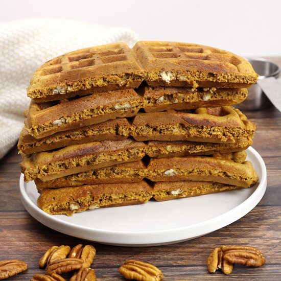 Molasses Pecan Waffles