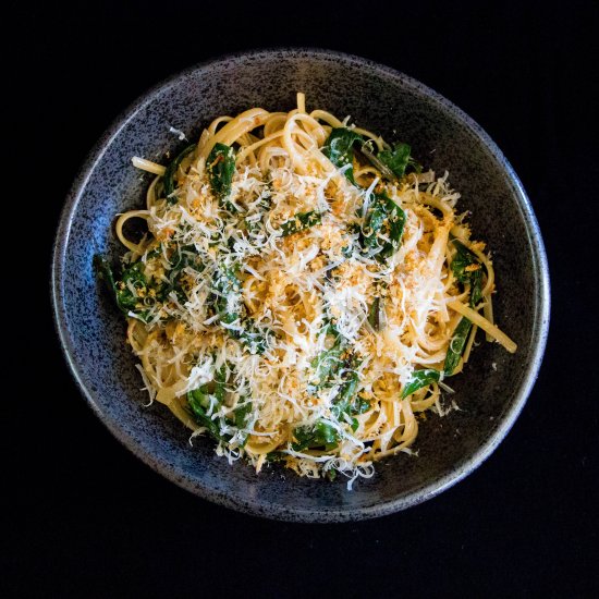 Pasta with Dandelion Greens