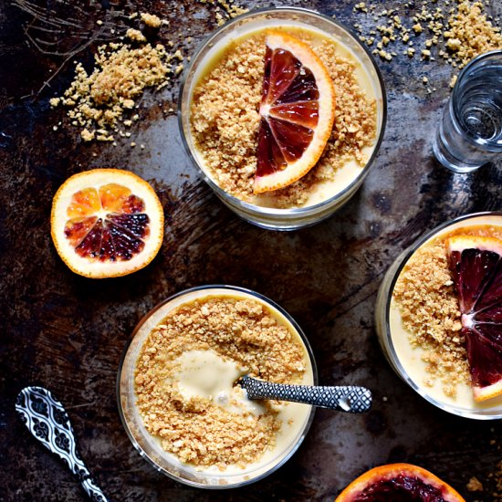 Blood Orange Tequila Pudding