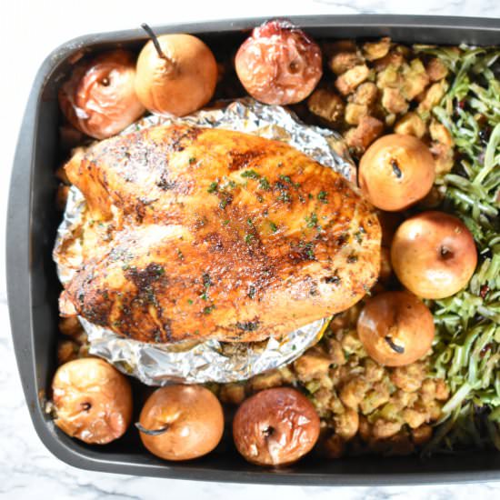 Elegant One Pan Turkey Dinner