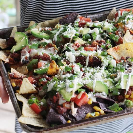 Chorizo Nacho Party Platter