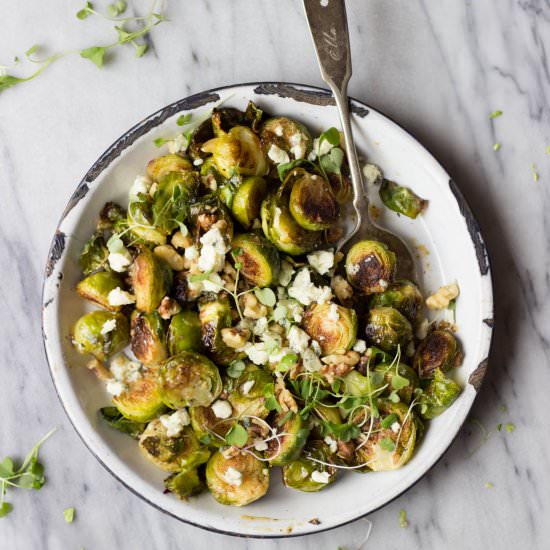 Maple Mustard Brussels Sprouts