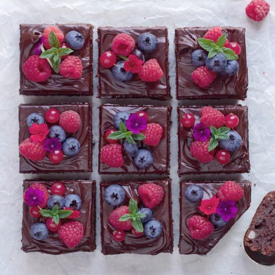 Double chocolate brownies