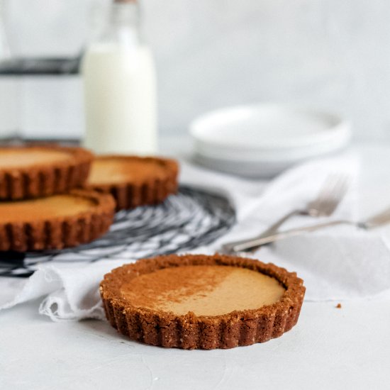 Pumpkin Chai Cheesecake Tarts