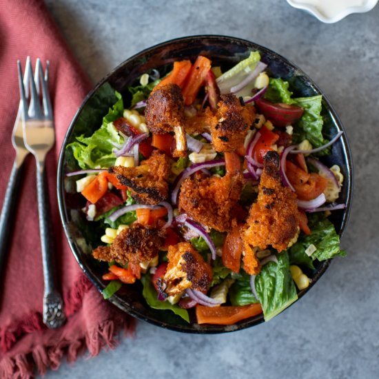 Buffalo Cauliflower Salad